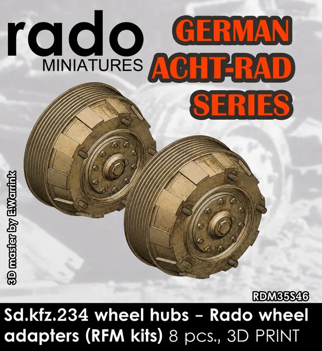 Rado Miniatures RDM35S46 náboje kol Sd.Kfz.234 1/35 RFM