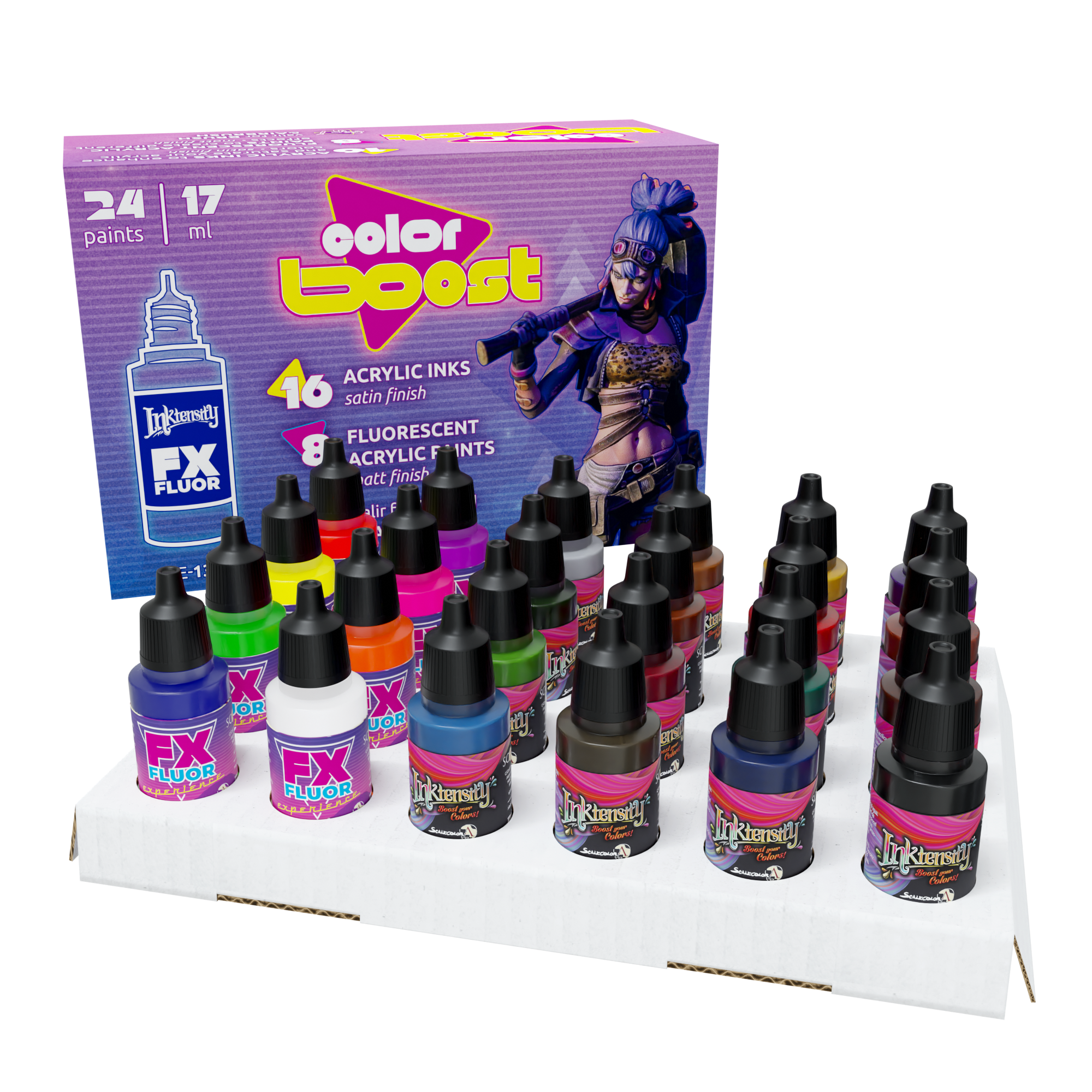 Scale75 Color Boost sada barev 24 ks fluorescenční inks