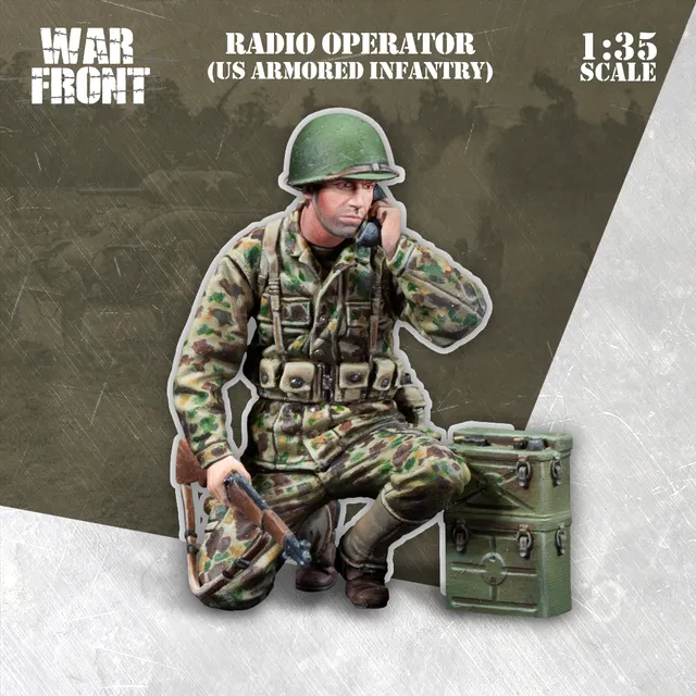Scale75 Warfront Radio Operator US Armored Infantry figurka 1/35 resin
