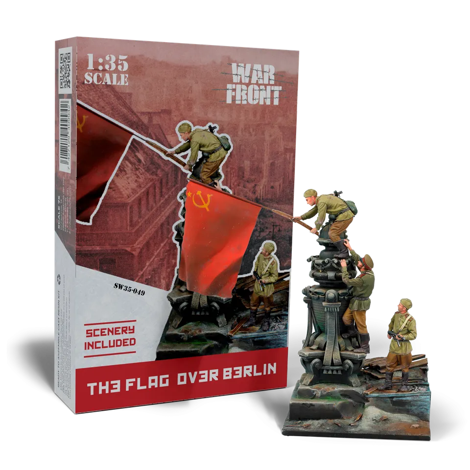 Scale75 Warfront The Flag Over Berlin figurka 1/35 resin nenabarvená