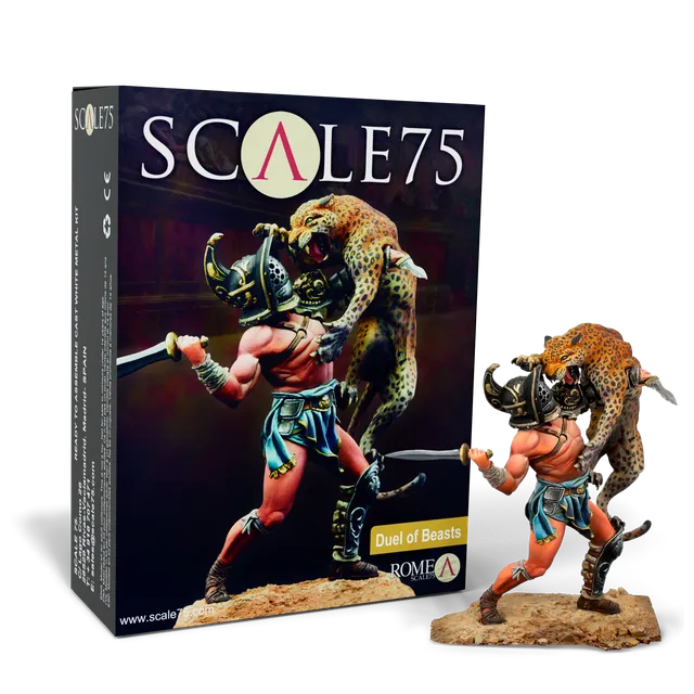 Scale75 Duel of Beast figurka 75 mm bílý kov nenabarvená