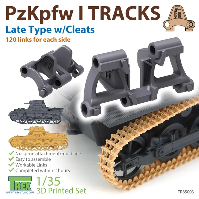 T-Rex Studio TR85003 pásy 1/35 PzKpfw I pozdní