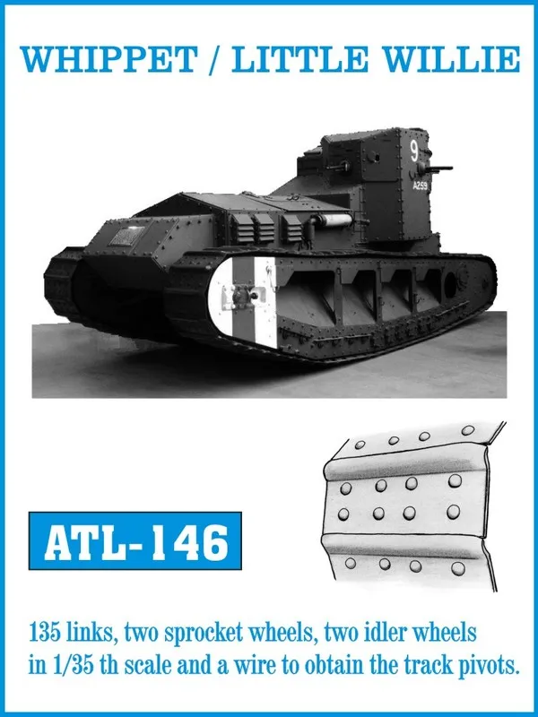 Friulmodel ATL-146 Whippet kovové pásy 1/35 135 článků