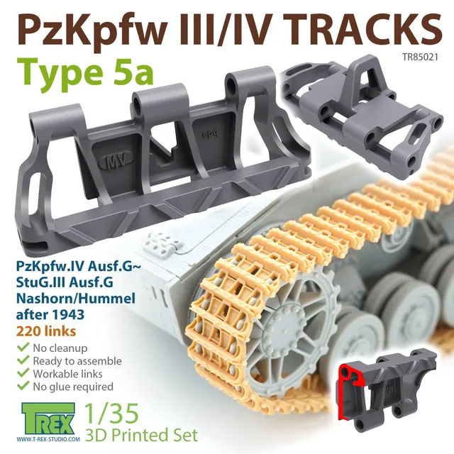 T-Rex Studio TR85021 pásy Pz III/IV 1/35 typ 5a