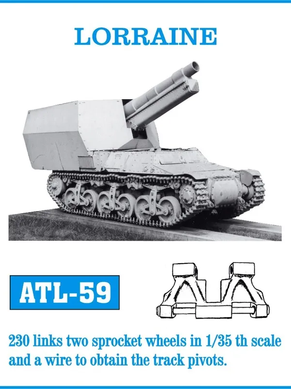 Friulmodel ATL-059 Lorraine kovové pásy 1/35 230 článků