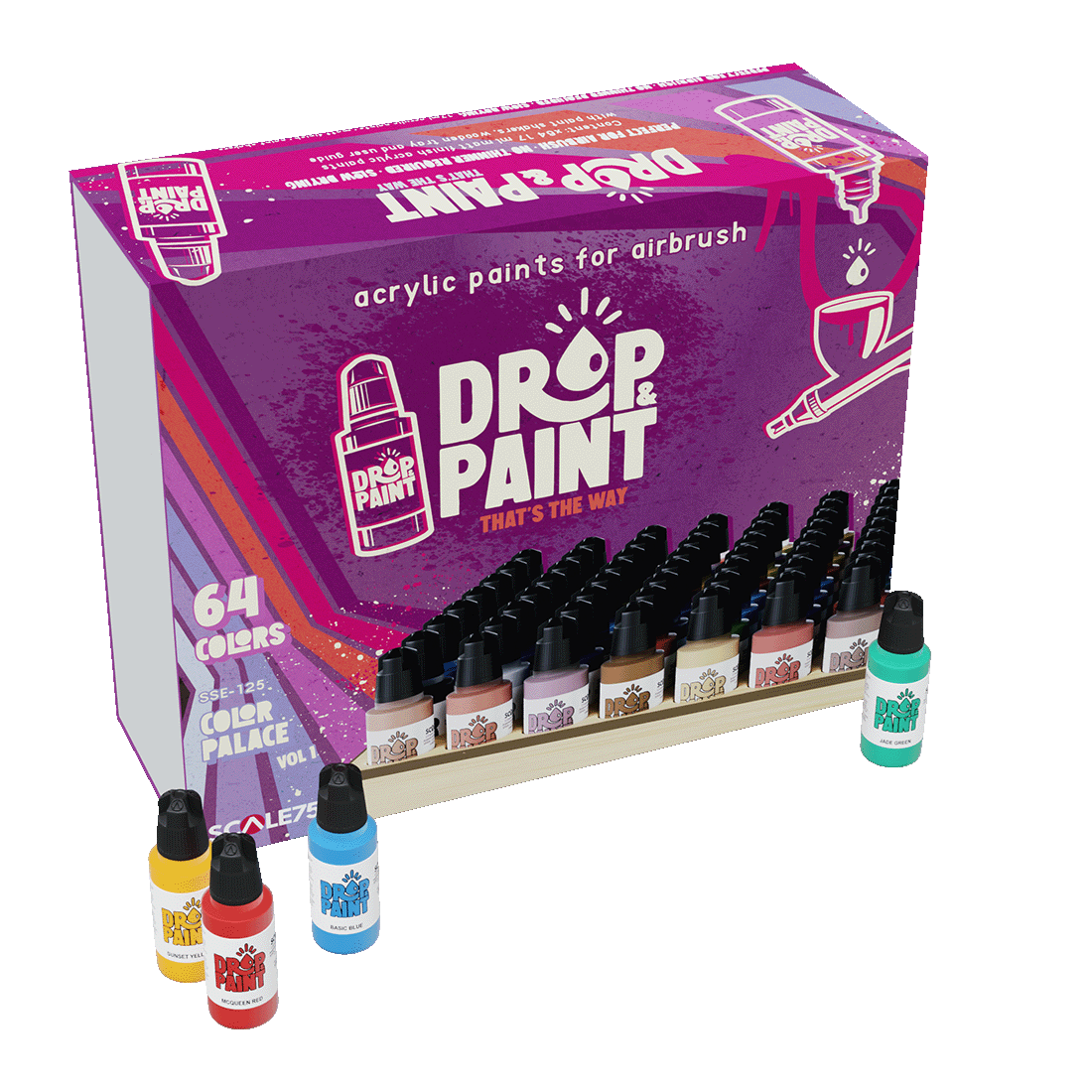 Scale75 Drop & Paint Full Range sada barev 128 ks