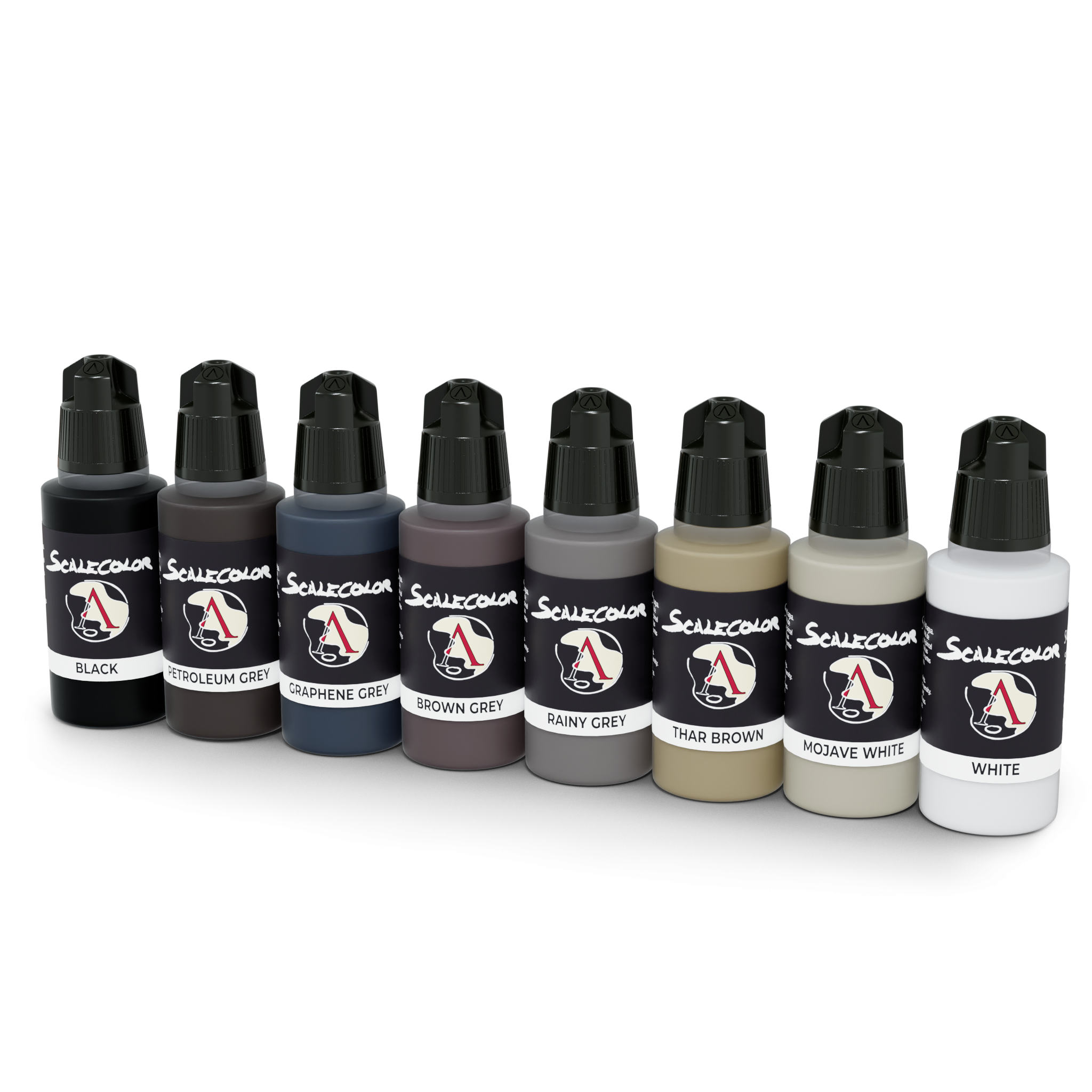Scale75 Scalecolor Black and White sada barev štětec airbrush