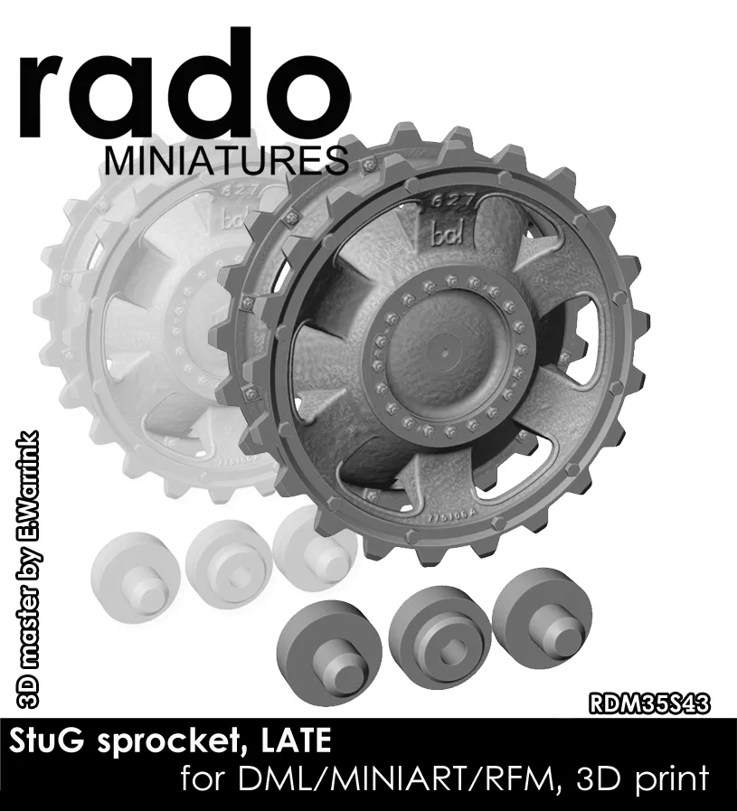 Rado Miniatures RDM35S43 hnací kola StuG III 1/35 pozdní