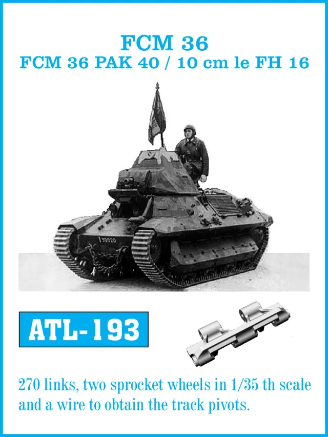 Friulmodel ATL-193 pásy FCM 36 / Pak 40 1/35