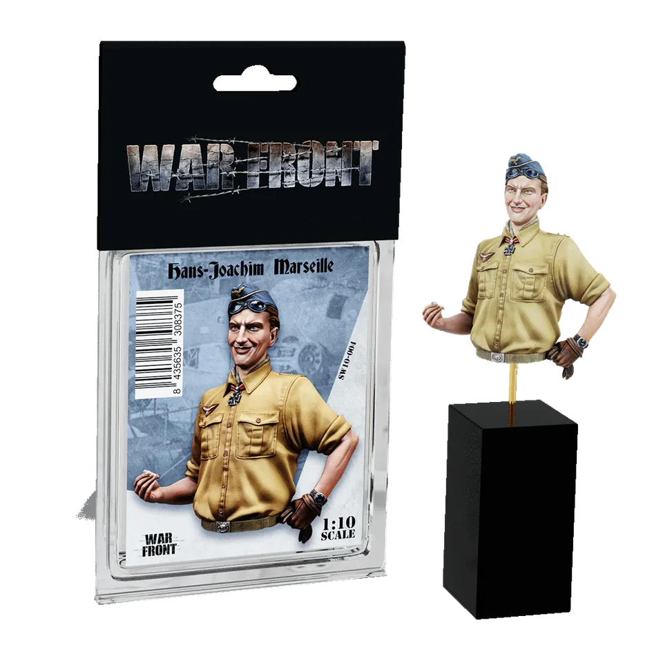 Scale75 Warfront Hans-Joachim Marseille busta nenabarvená