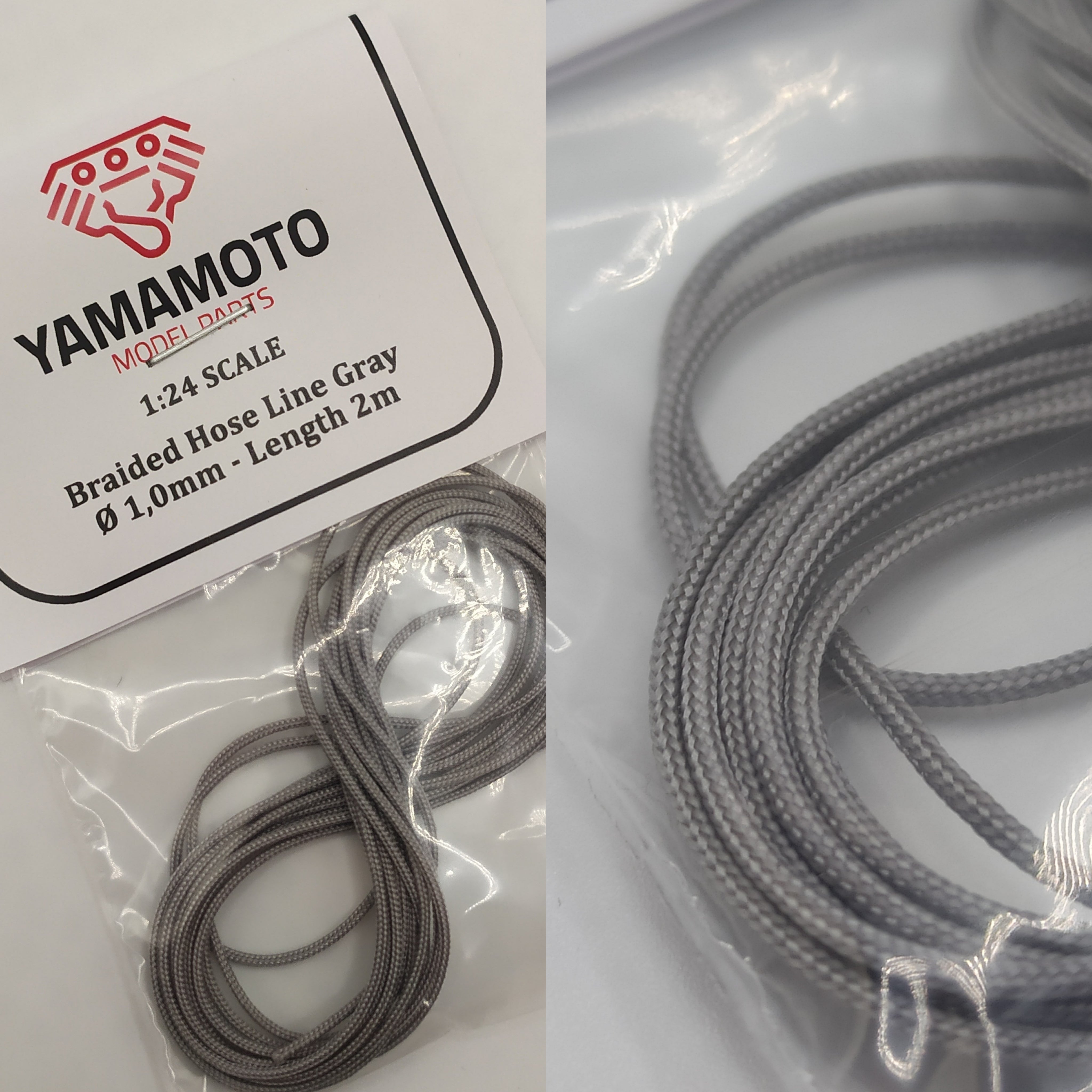 Yamamoto Braided Hose Line Silver hadice 1,0 mm 2 m