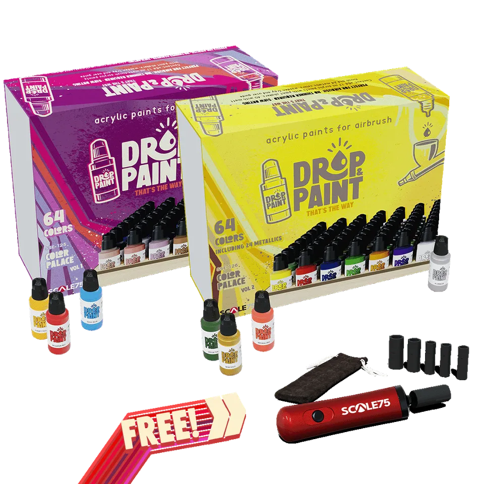 Scale75 Drop & Paint Full Range sada barev 128 ks