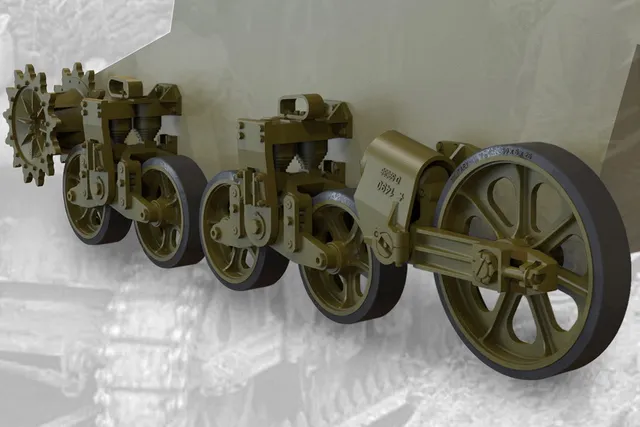 Fury Models F35014 sada podvozku M5/M8 HMC 1:35