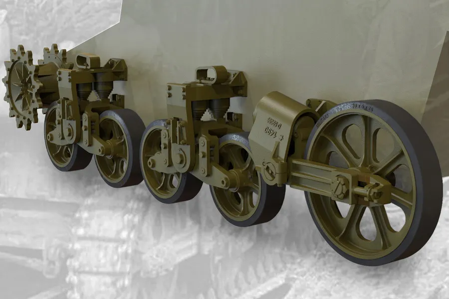 Fury Models F35014 sada podvozku M5/M8 HMC 1:35