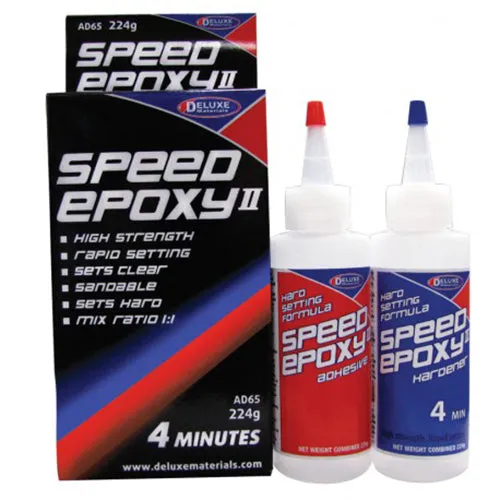 Deluxe Materials Speed Epoxy II 4 min epoxidové lepidlo 224 g rychlé