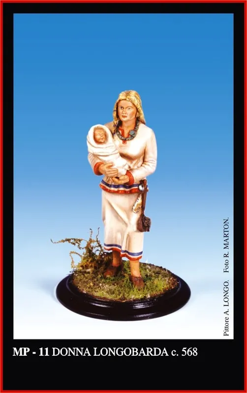 Friulmodel MP-11 Donna Longobarda figurka bílý kov