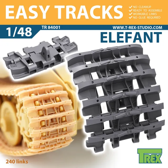T-Rex Studio TR84001 pásy Elephant 1/48