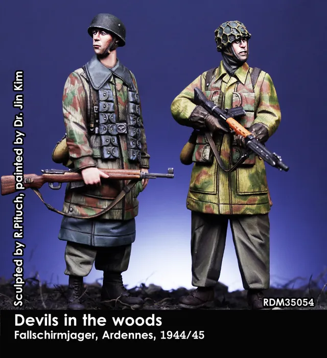 Rado Miniatures RDM35054 Fallschirmjäger figurky 1/35 2ks