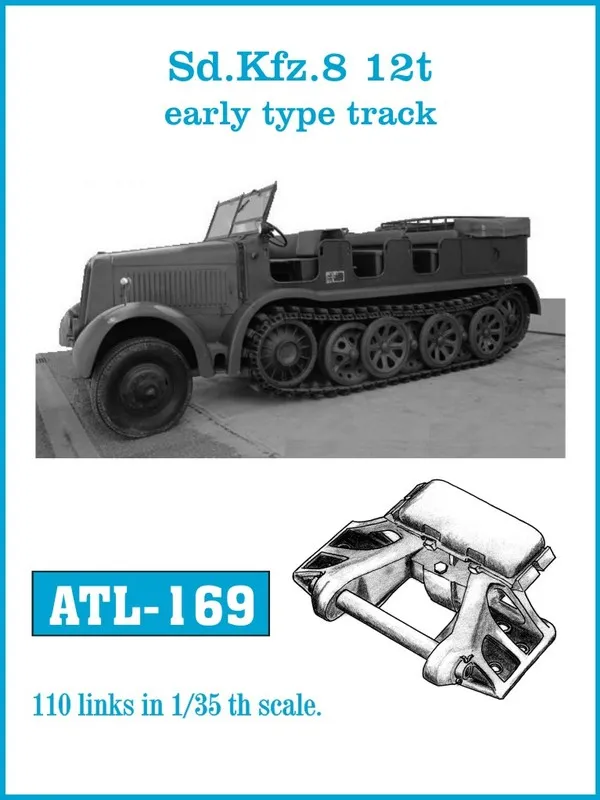Friulmodel ATL-169 Sd.Kfz.8 kovové pásy 1/35 early