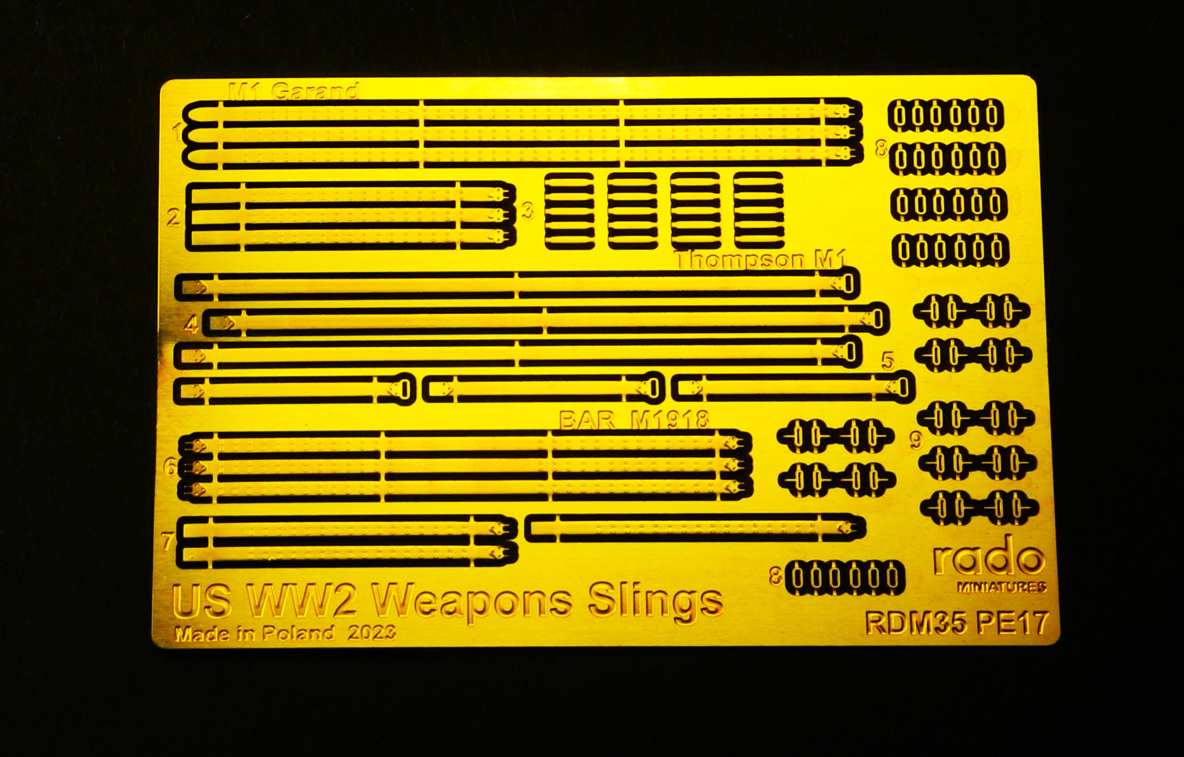 Rado Miniatures RDM35PE17 popruhy zbraní US 1/35