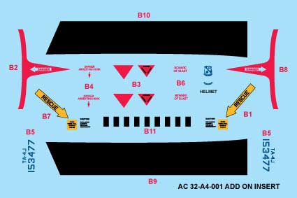 CAM Decals MILSPEC MS 32-001 obtisky 1/32 TA-4J Casper