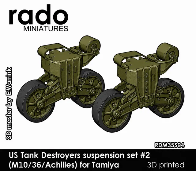 Rado Miniatures 35S94 3D podvozky 1/35 M10 M36 Achilles