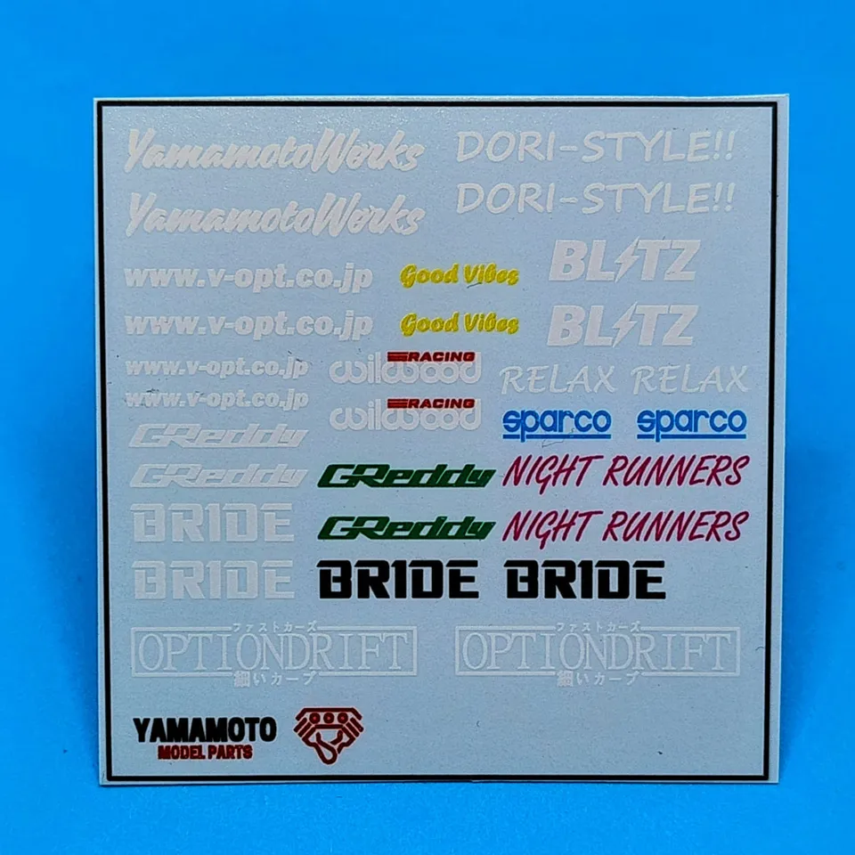 Yamamoto Model Parts JDM Decals Set 1 obtisky vodolepky