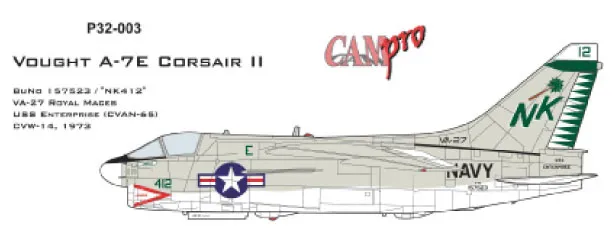 CAM Decals CAM Pro P32-003 obtisky 1/32 A-7E Corsair II VA-27