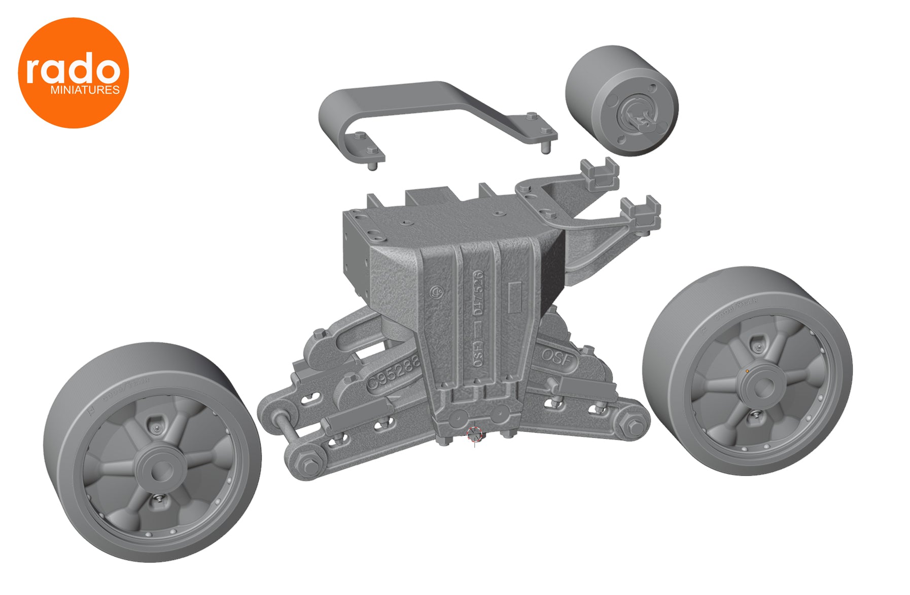 Rado Miniatures 35S94 3D podvozky 1/35 M10 M36 Achilles
