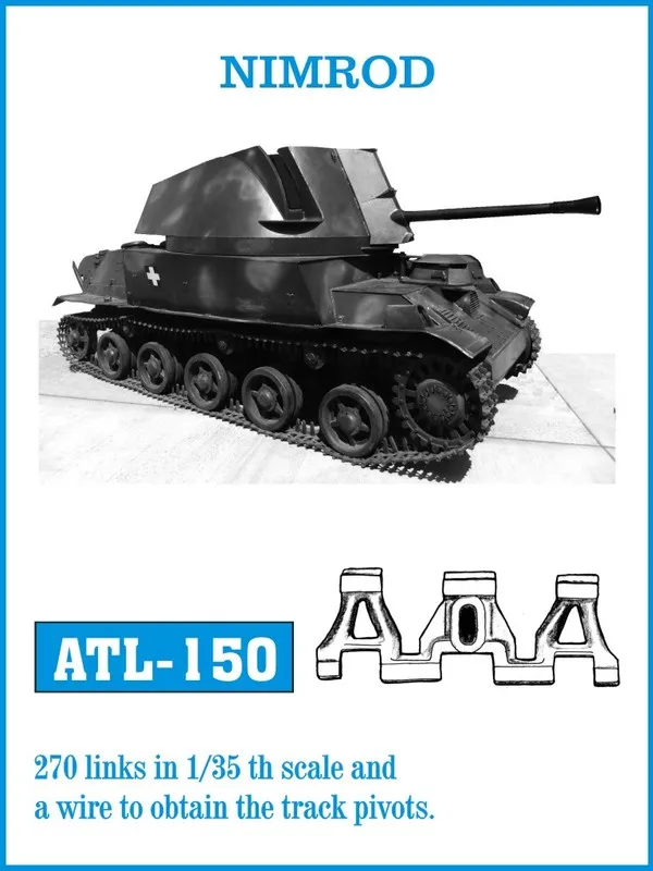 Friulmodel ATL-150 Nimrod kovové pásy 1/35 270 článků