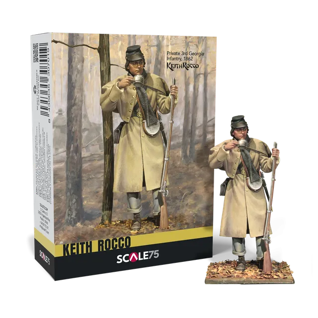 Scale75 Private 3rd Georgia Infantry 1862 figurka 75 mm