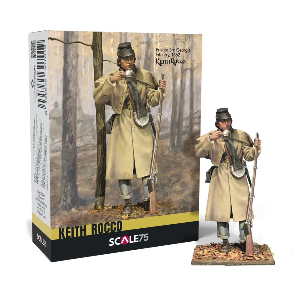 Scale75 Private 3rd Georgia Infantry 1862 figurka 75 mm