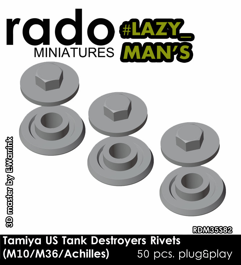Rado Miniatures RDM35S82 šrouby 1/35 M10 50 ks
