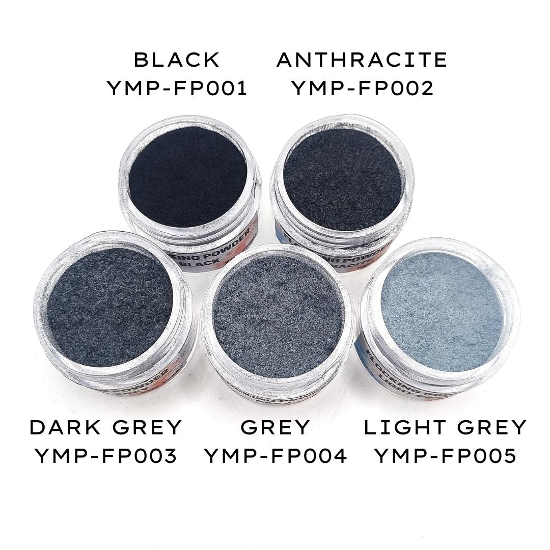 Yamamoto Flock Dark Grey flok tmavě šedý viskóza