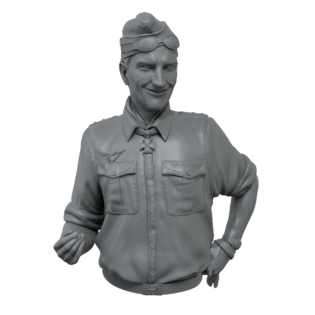 Scale75 Warfront Hans-Joachim Marseille busta nenabarvená