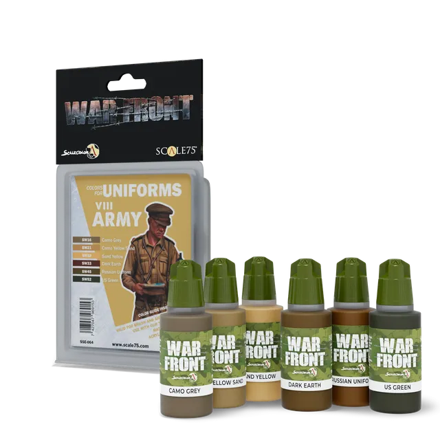 Scale75 Warfront VIII Army sada barev 6x 20ml