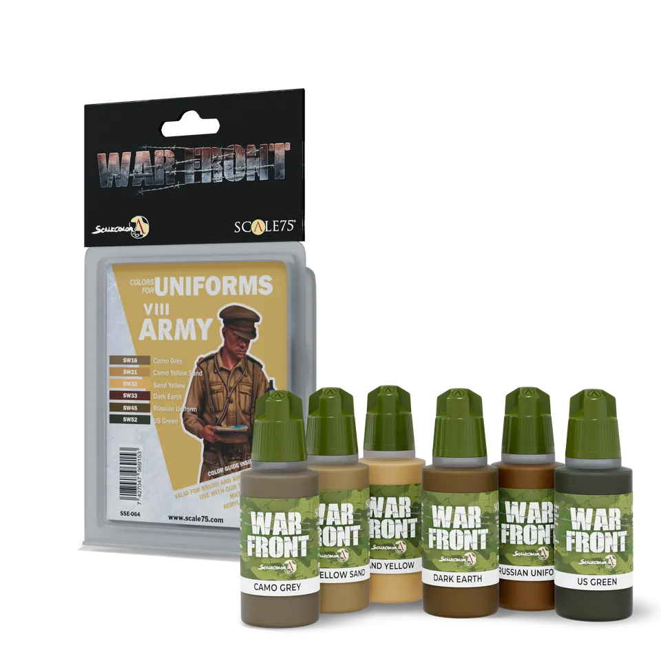 Scale75 Warfront VIII Army sada barev 6x 20ml