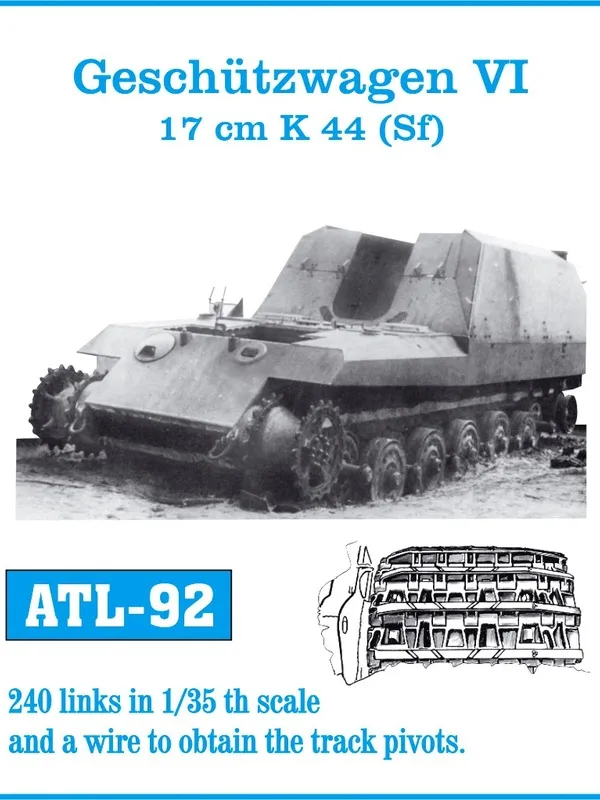 Friulmodel ATL-092 Geschützwagen kovové pásy 1/35 240 článků