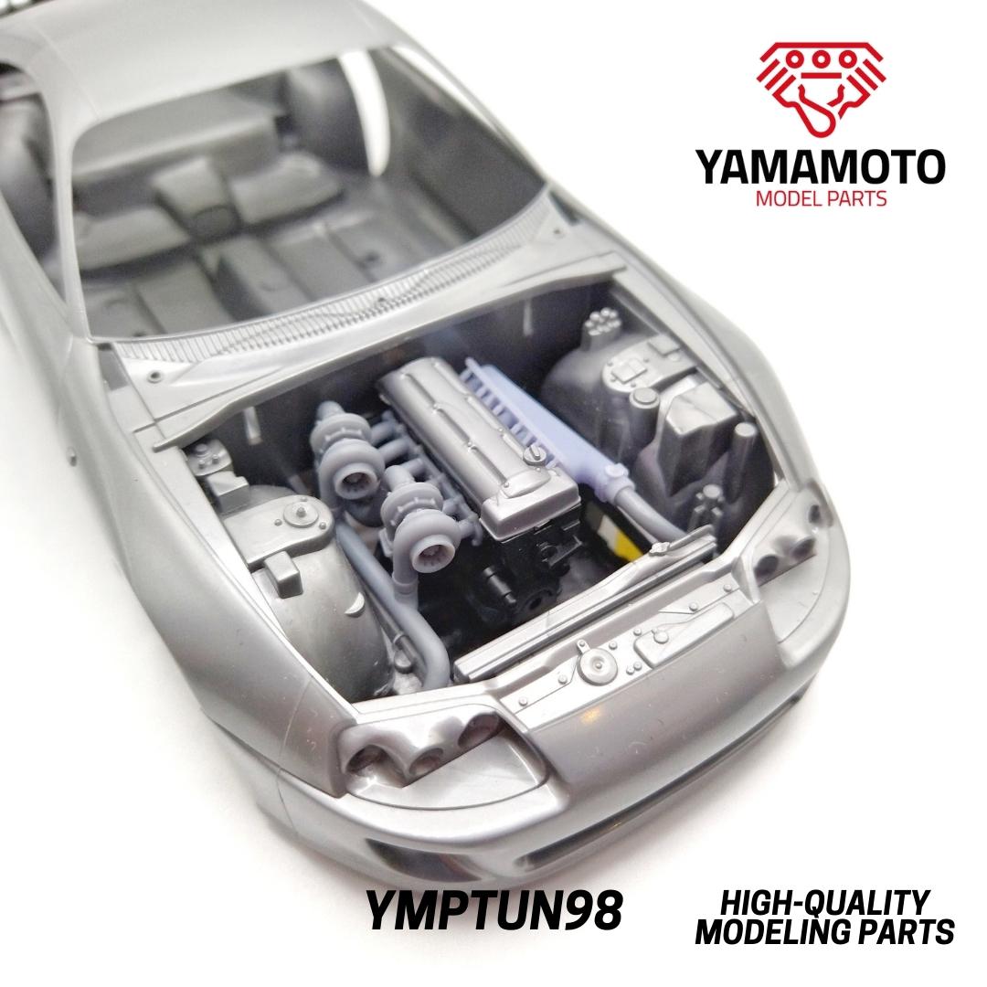 Yamamoto 2JZ Twin Turbo Kit pro Tamiya 24123 motorový kit 3D tisk