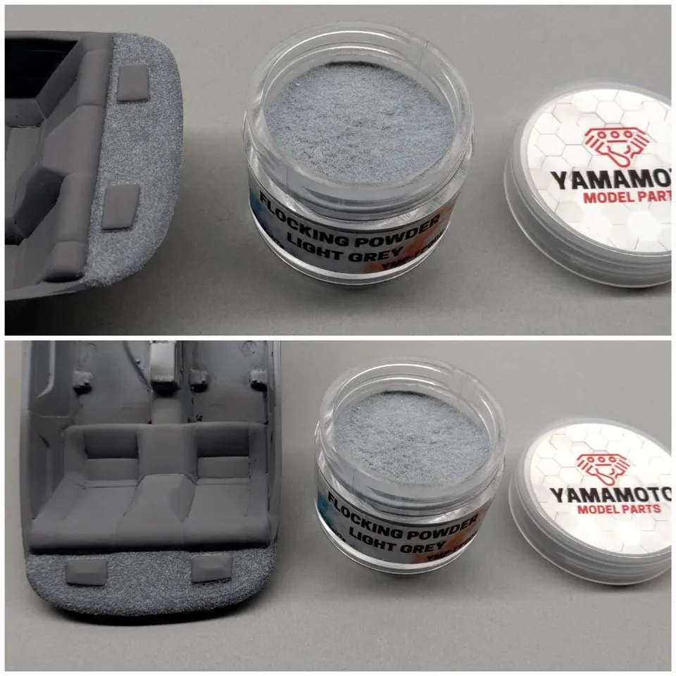 Yamamoto Flock Light Grey flok světle šedý viskóza