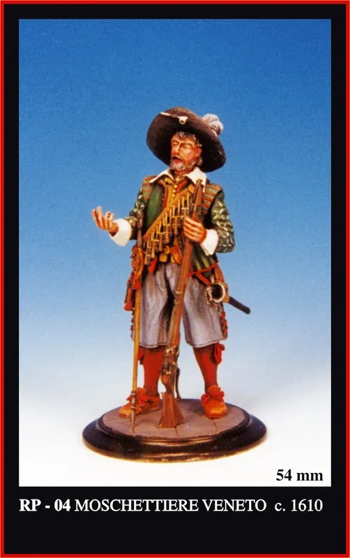 Friulmodel RP-4 Moschettiere Veneto kovová figurka c.1610