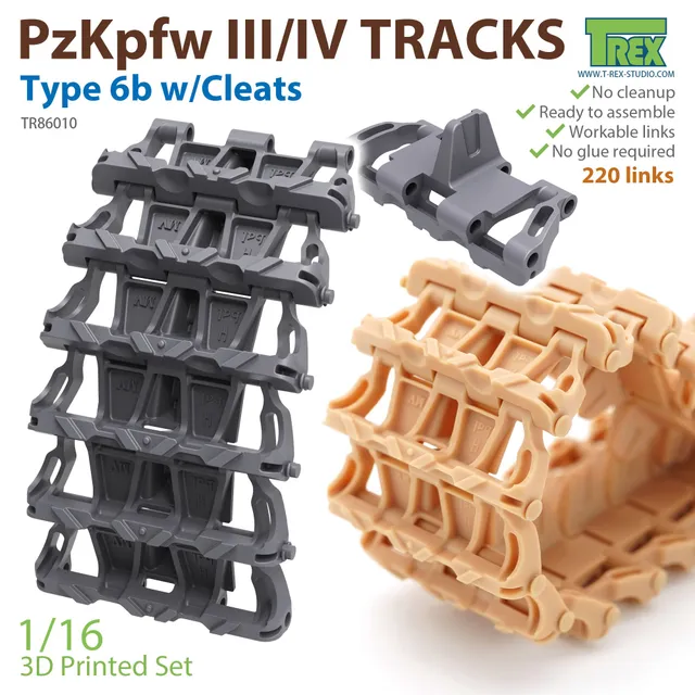 T-Rex Studio TR86010 pásy PzKpfw III/IV Type 6b 1/16