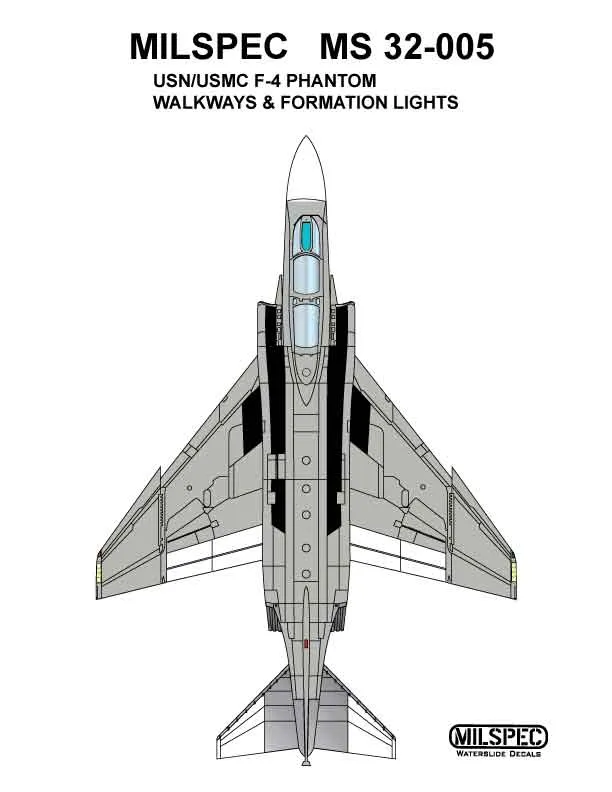 CAM Decals MILSPEC MS 32-005 obtisky 1/32 F-4 walkway