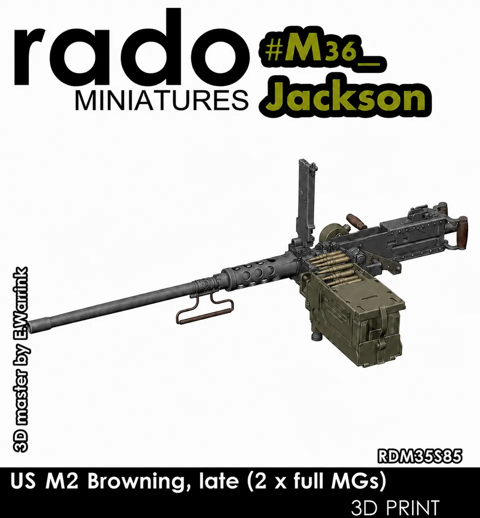Rado Miniatures RDM35S85 kulomety Browning 1/35 2 ks