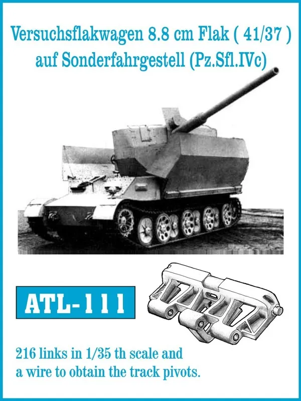 Friulmodel ATL-111 Pz.Sfl.IVc kovové pásy 1/35 216 článků