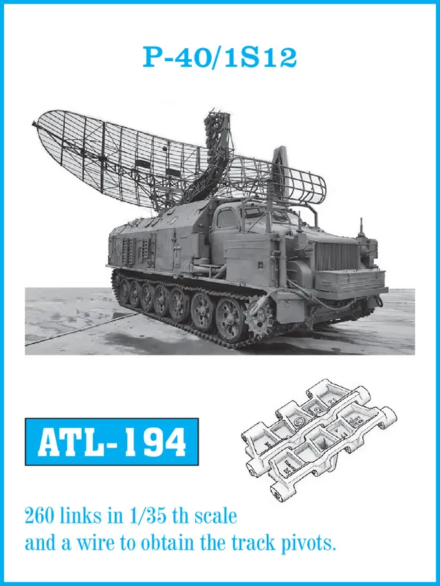 Friulmodel ATL-194 P-40/1S kovové pásy 1/35