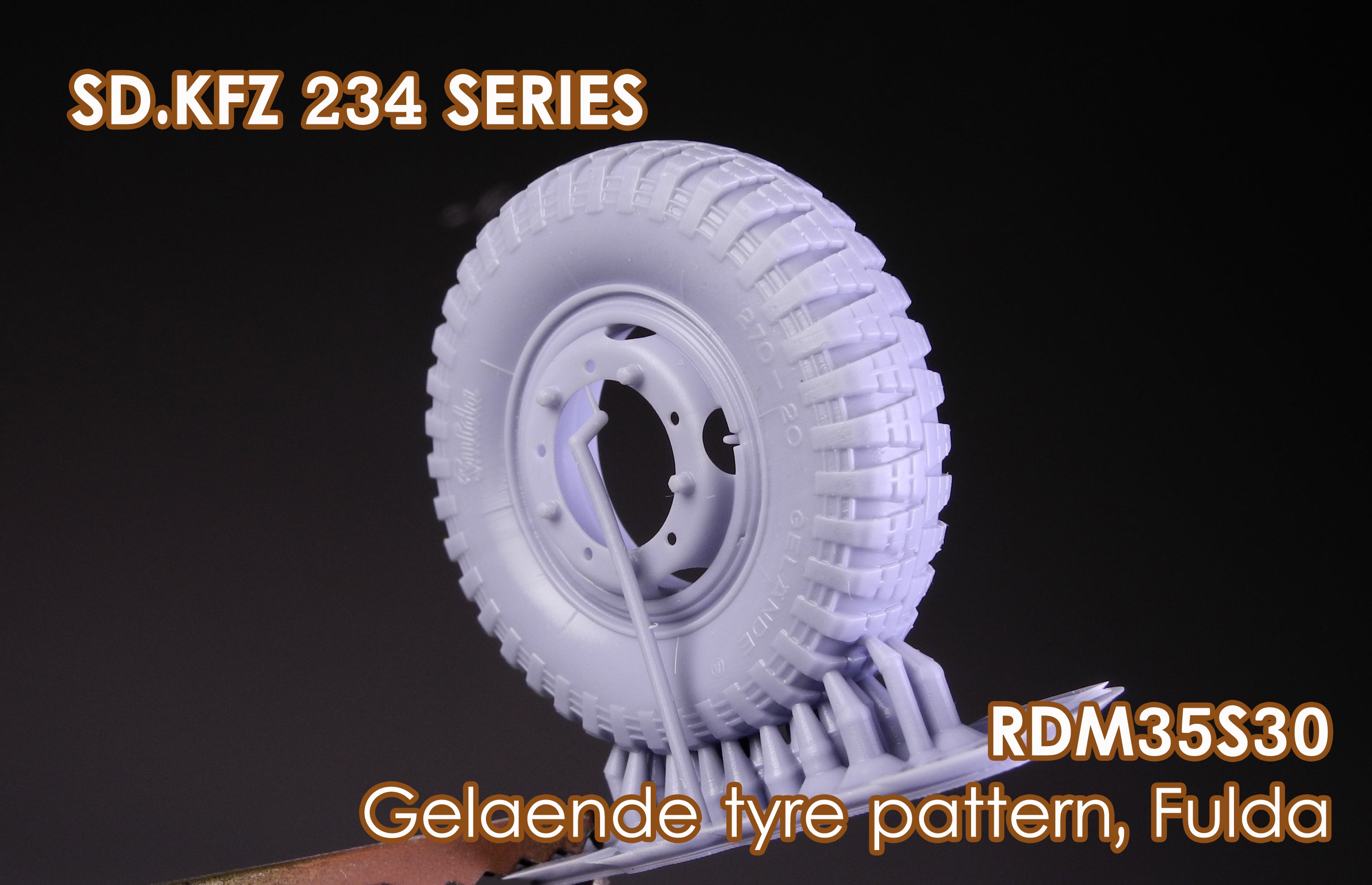 Rado Miniatures RDM35S30 sada kol 1/35 Sd.Kfz.234 Fulda 9 ks