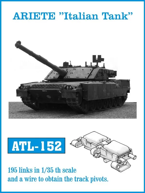 Friulmodel ATL-152 Ariete kovové pásy 1/35 195 článků