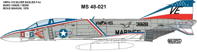 CAM Decals Milspec MS 48-021 obtisky 1/48 Bicentennial