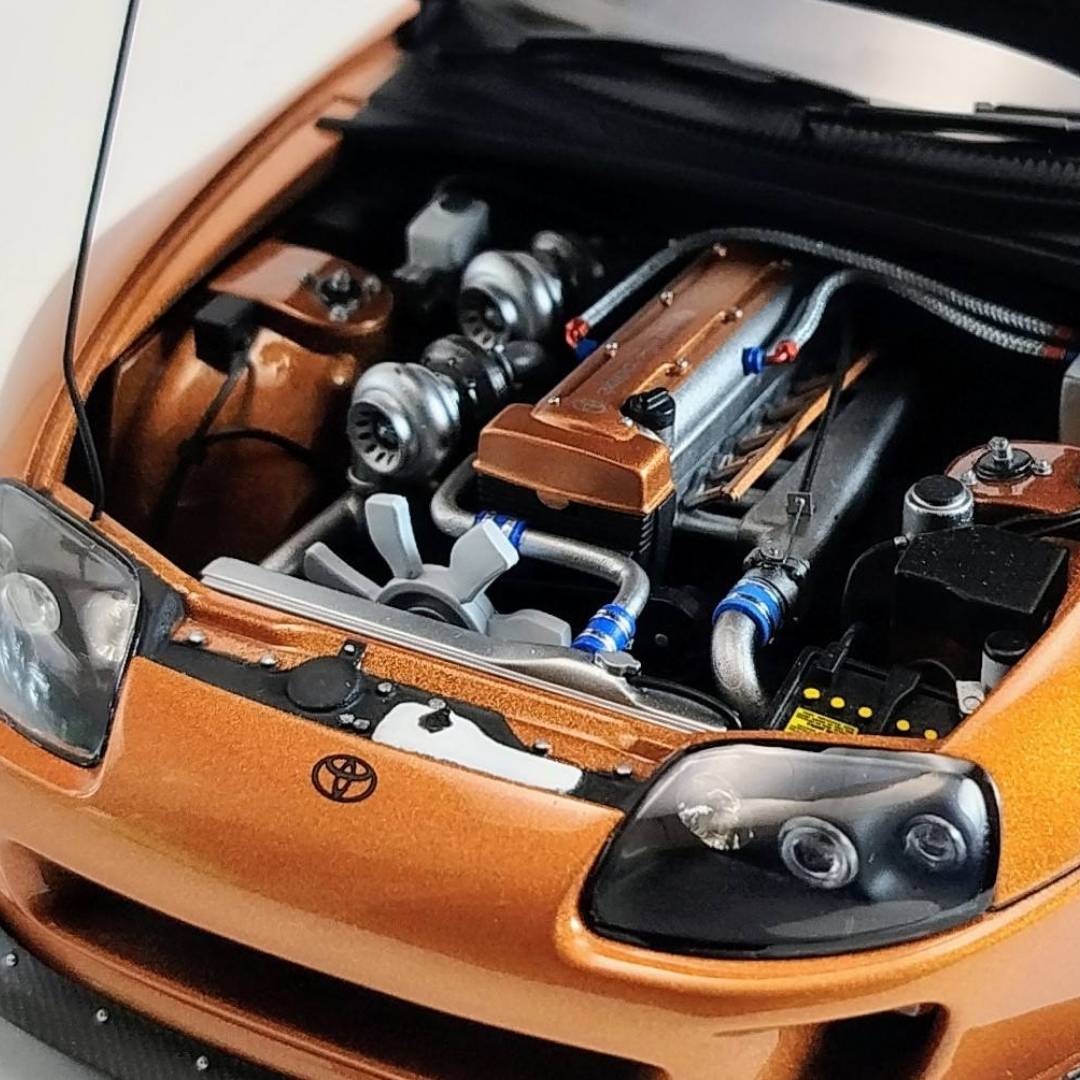 Yamamoto 2JZ Twin Turbo Kit pro Tamiya 24123 motorový kit 3D tisk
